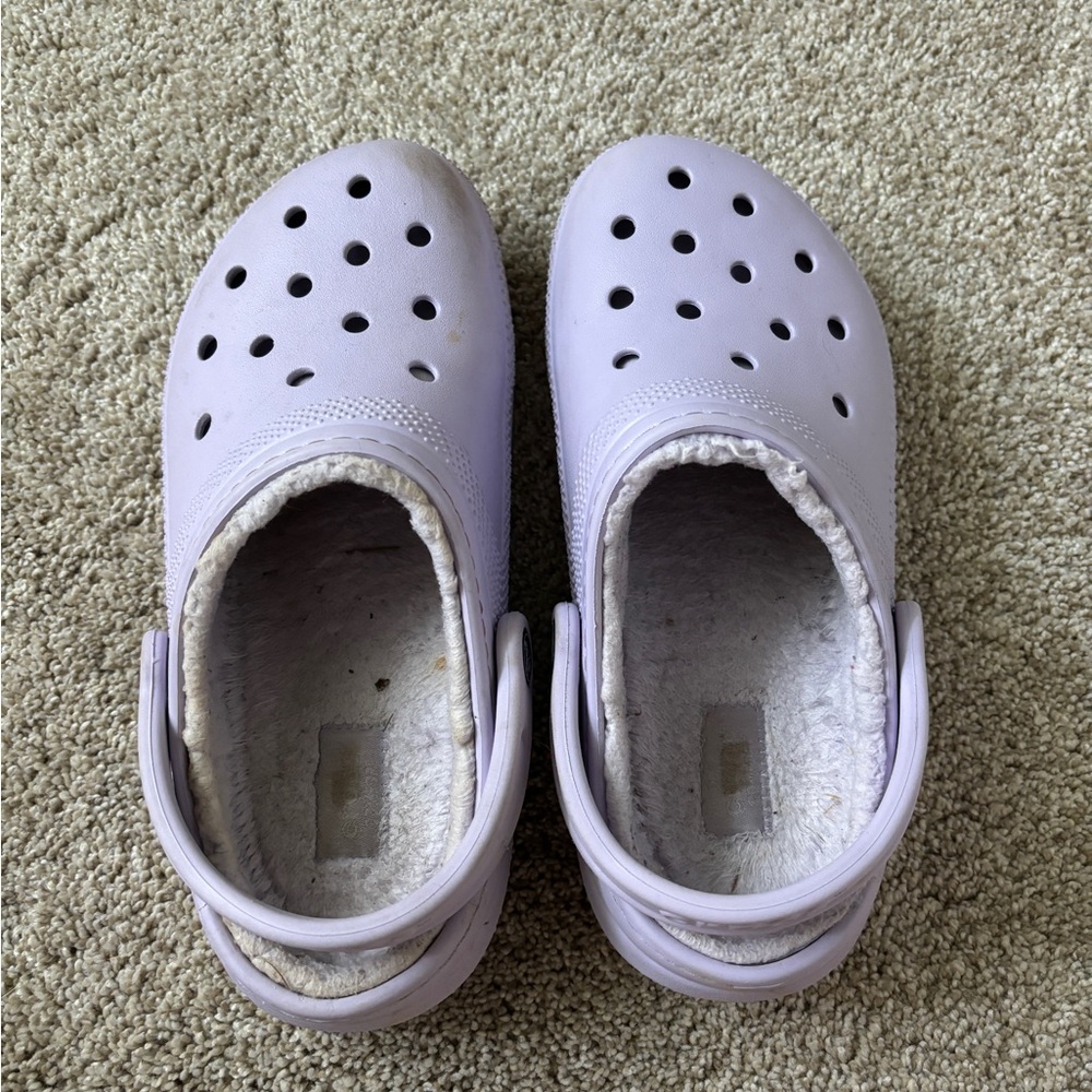 purple crocs